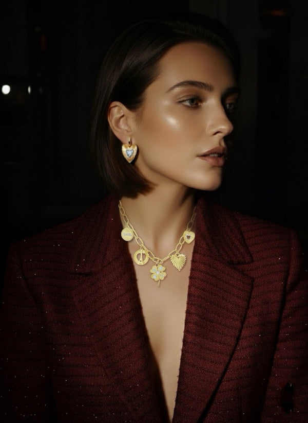 Luxurious Heart Earrings