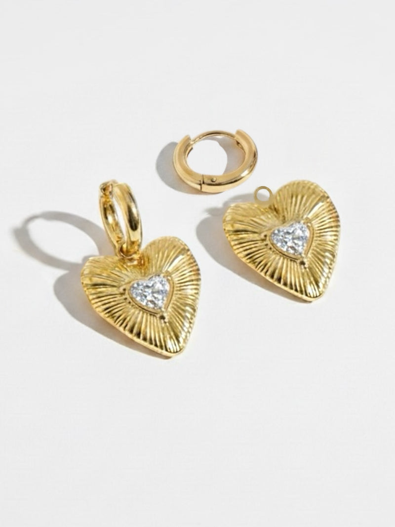 Luxurious Heart Earrings