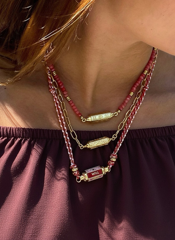 Rose Quartz Love Locket Necklace