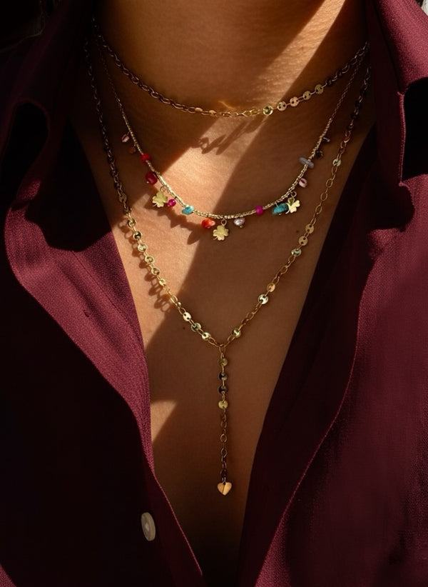 Golden Disc Necklace