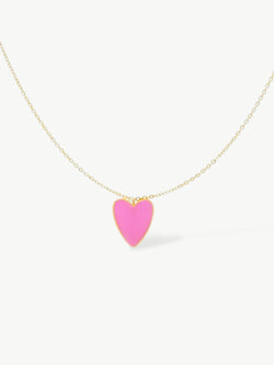 Loving Heart Necklace Pink