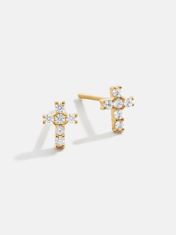 Cross Stud Earring