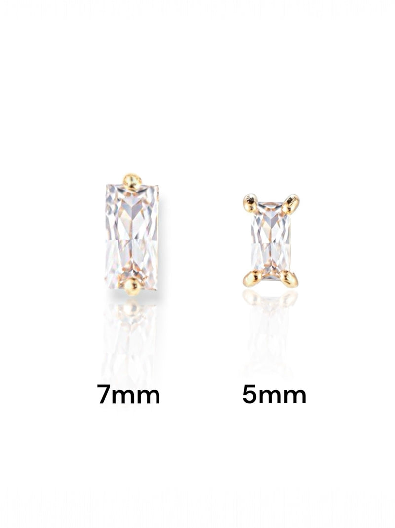 Baguette Stud earring