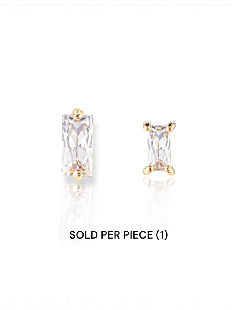 Baguette Stud earring