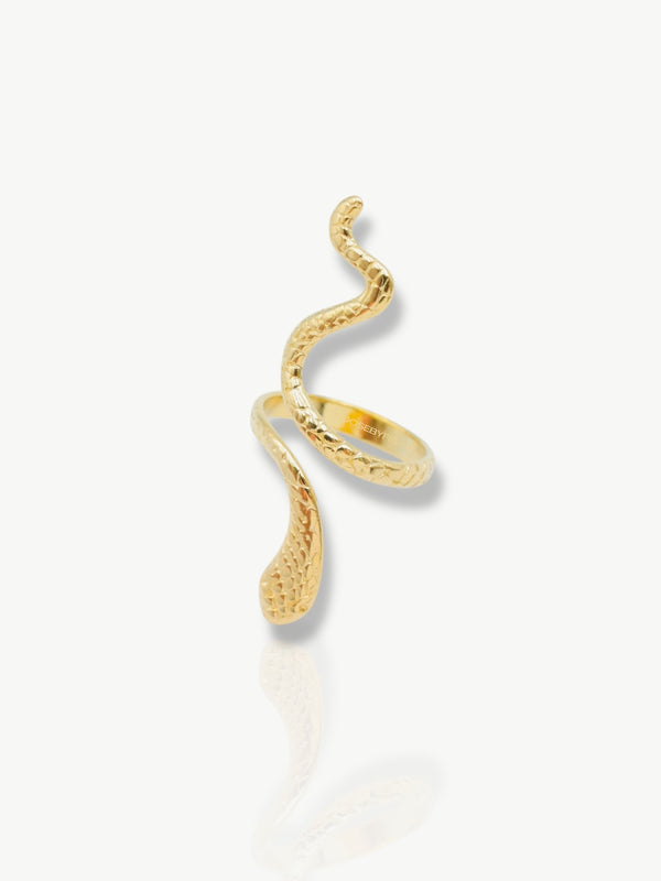 Golden Snake Ring