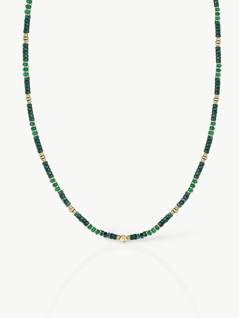 Natural Stones Necklace Green