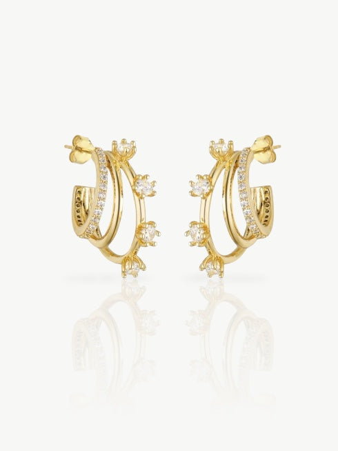 Triple Hoop Earrings