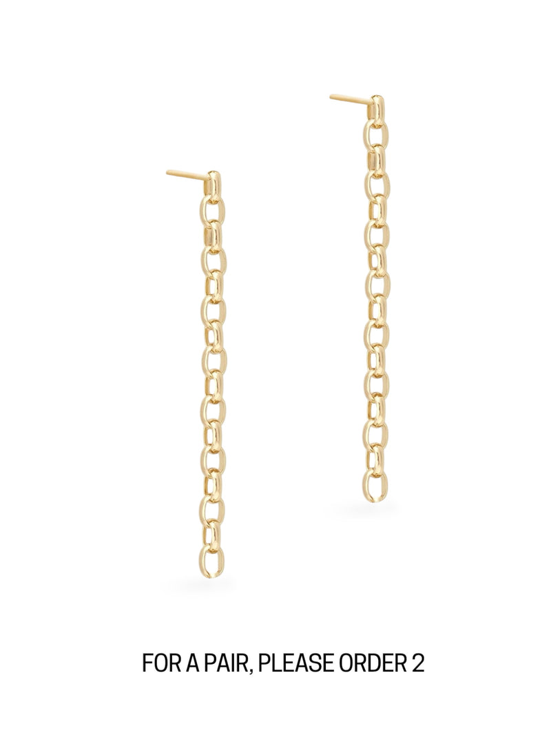 Oval Link Drop Earrings