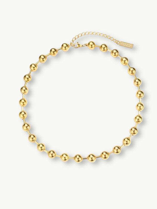 Classy Bubbel Necklace Gold 10mm