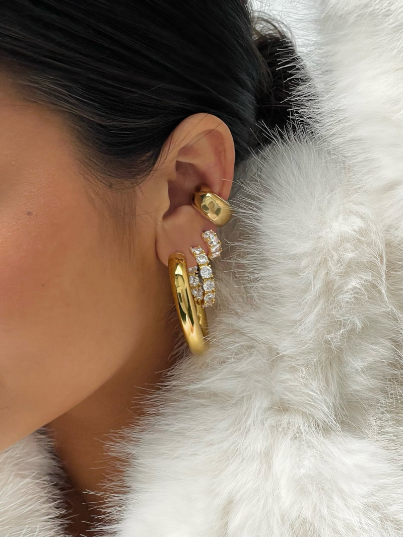 Most Wanted Oval Hoop Earrings