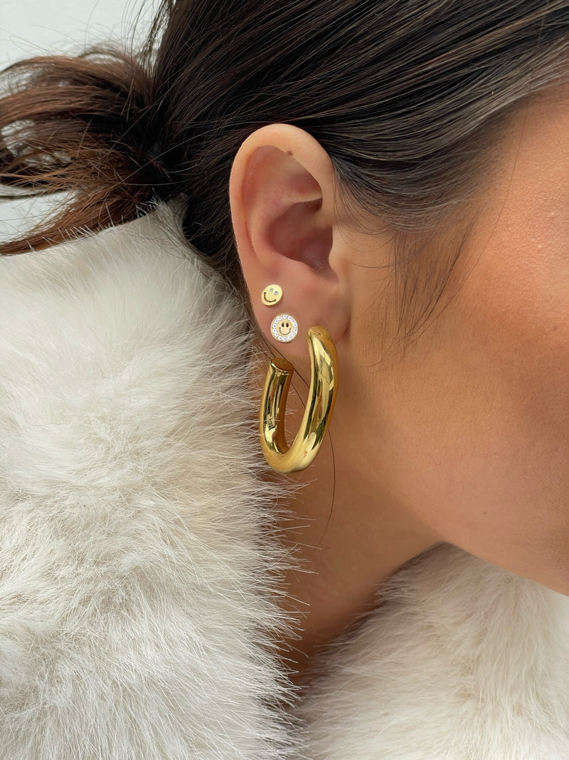 Most Wanted Oval Hoop Earrings