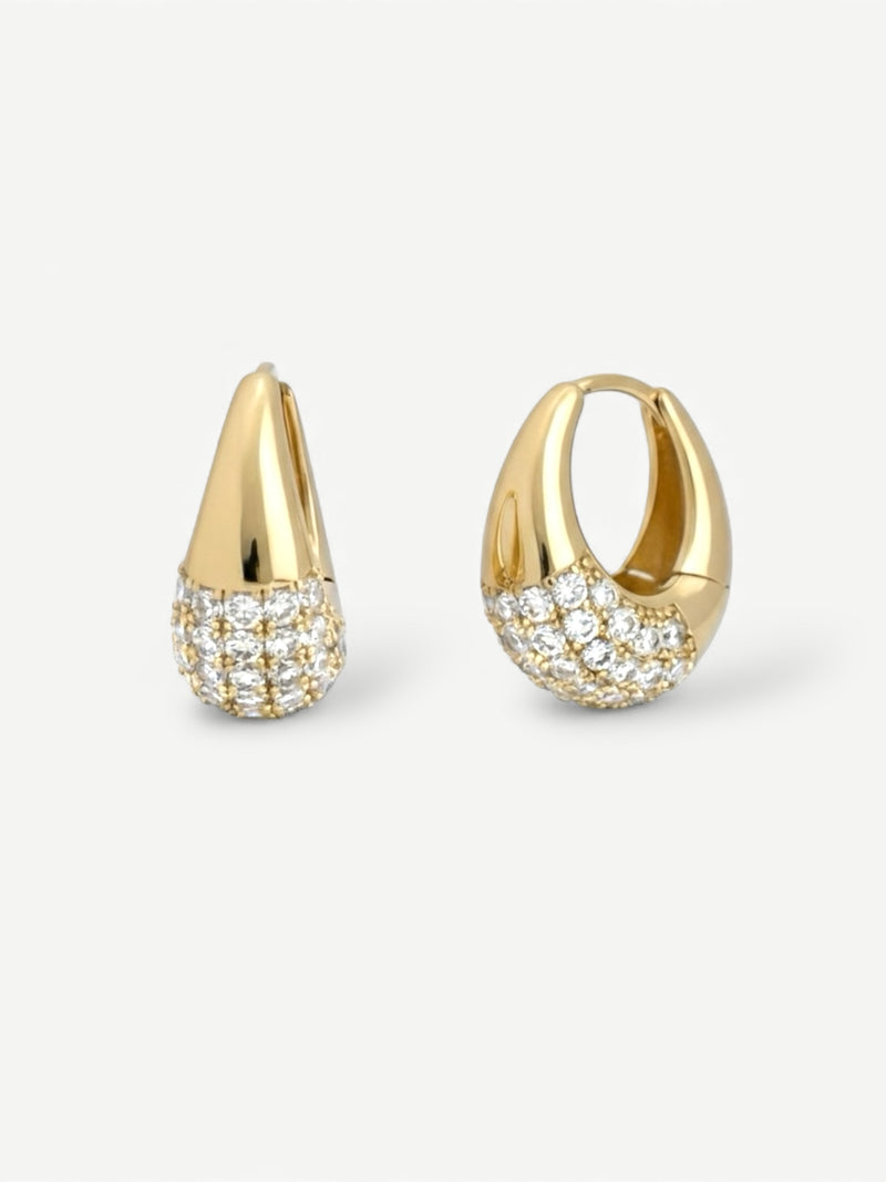 Julia hoop earrings - elegant small hoop earrings for woman- small hoop earrings 