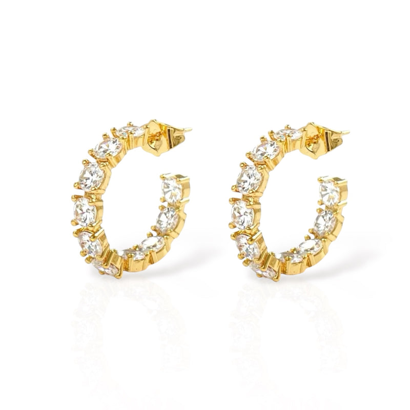 Kylie hoop earrings - Kylie jenner arrings - Kylie diamond hoop earrings brand 