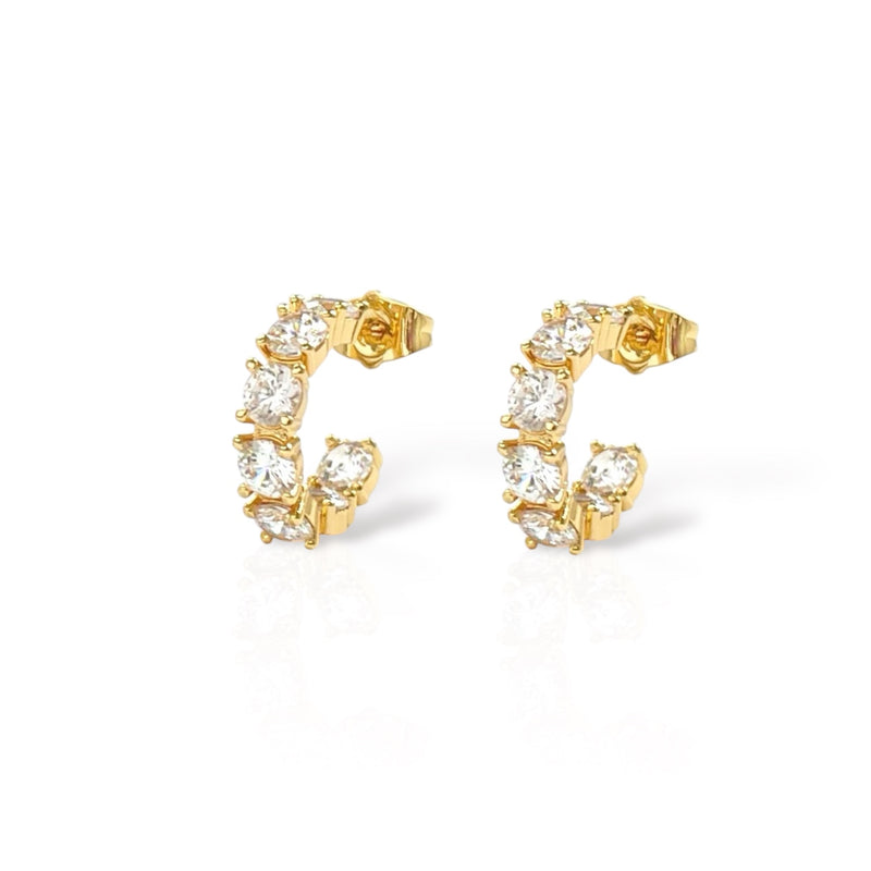 Kylie hoop earrings small