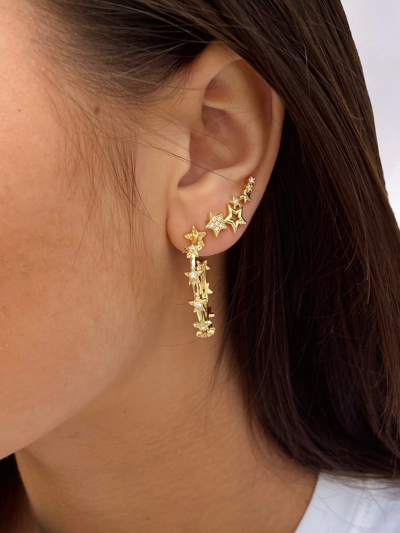 Sterren oorbellen - star earrings 
