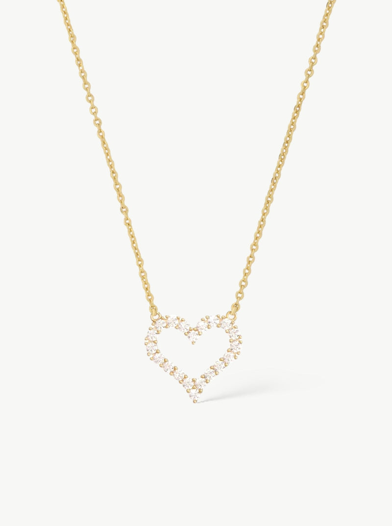 diamond heart necklace -affordable gifts for woman 