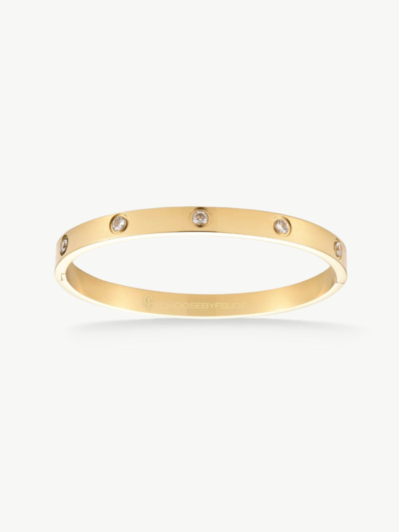 bangle bracelet|bracelet with stones|armband goud dames| bracelet gold