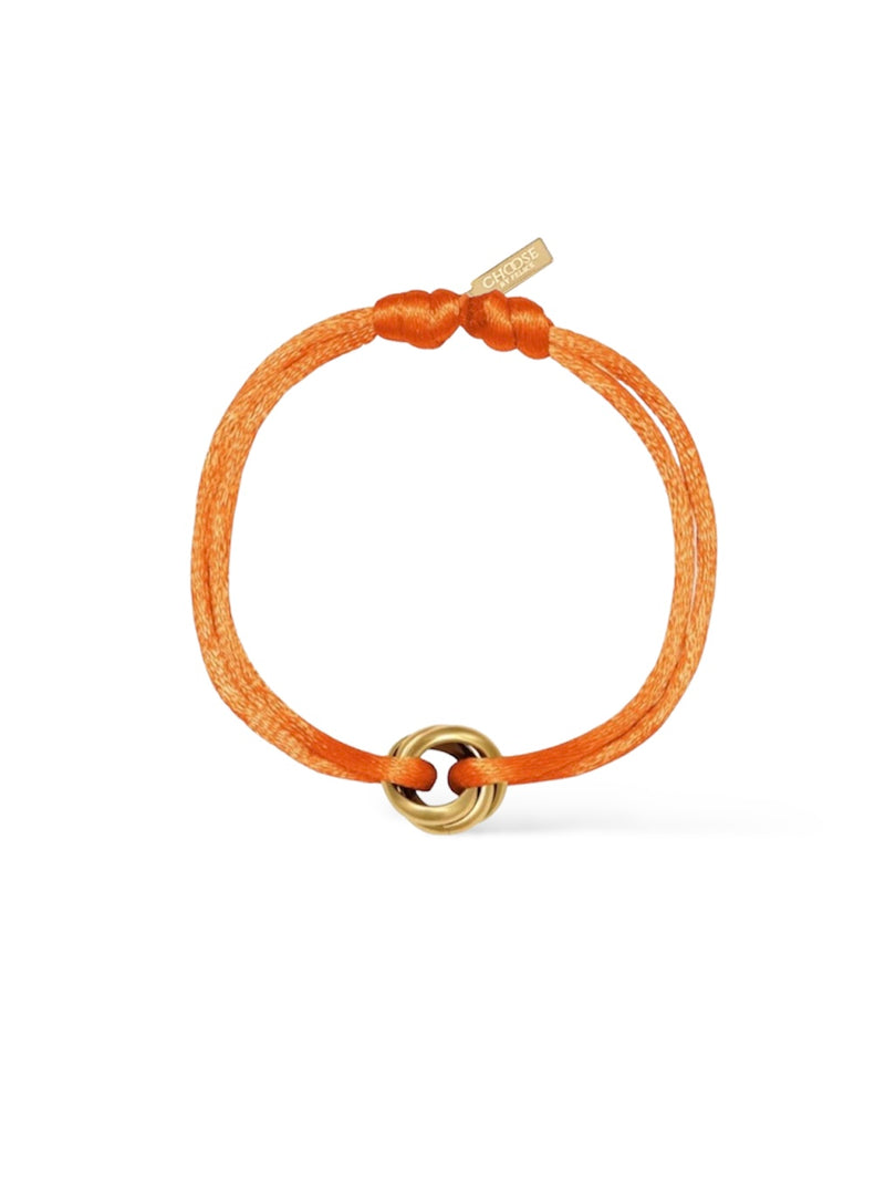 Triple Gold Bracelet Orange