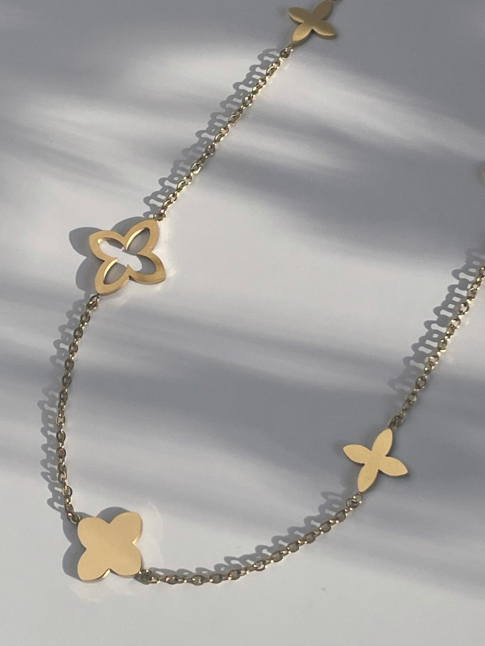 Lucky Clover Necklace Gold – choosebyfelice.com Lucky Clover Necklace Gold – choosebyfelice.com