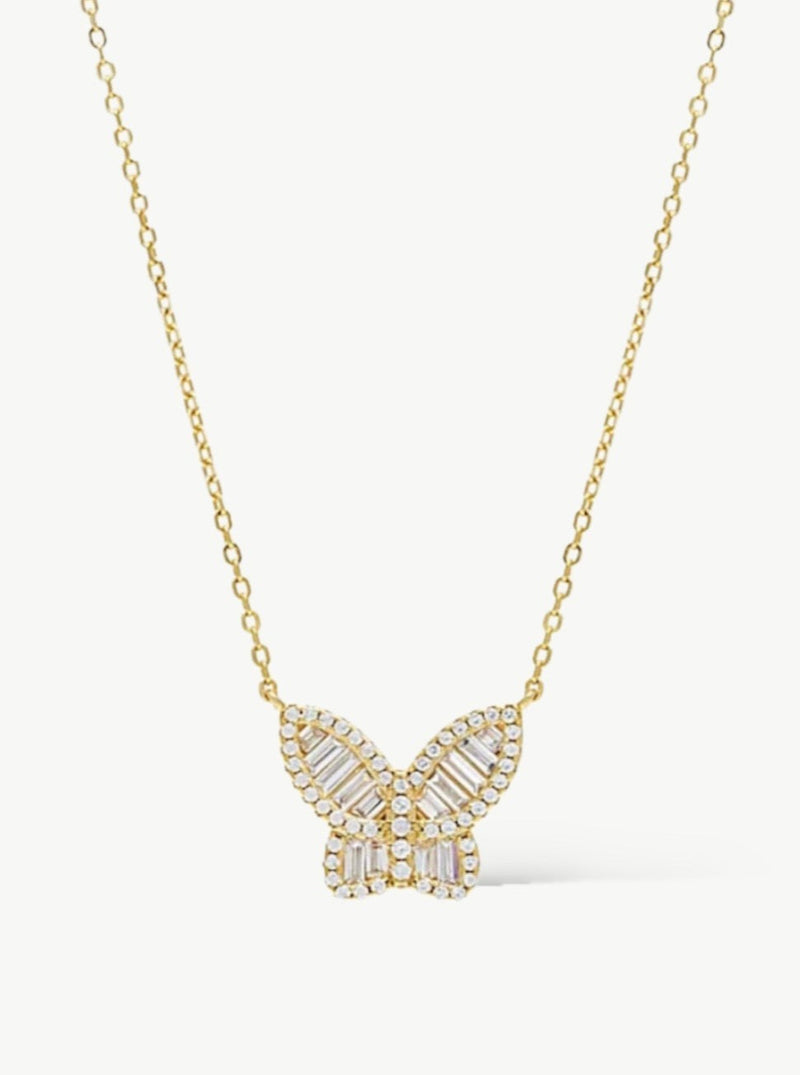 dazzling butterfly necklace