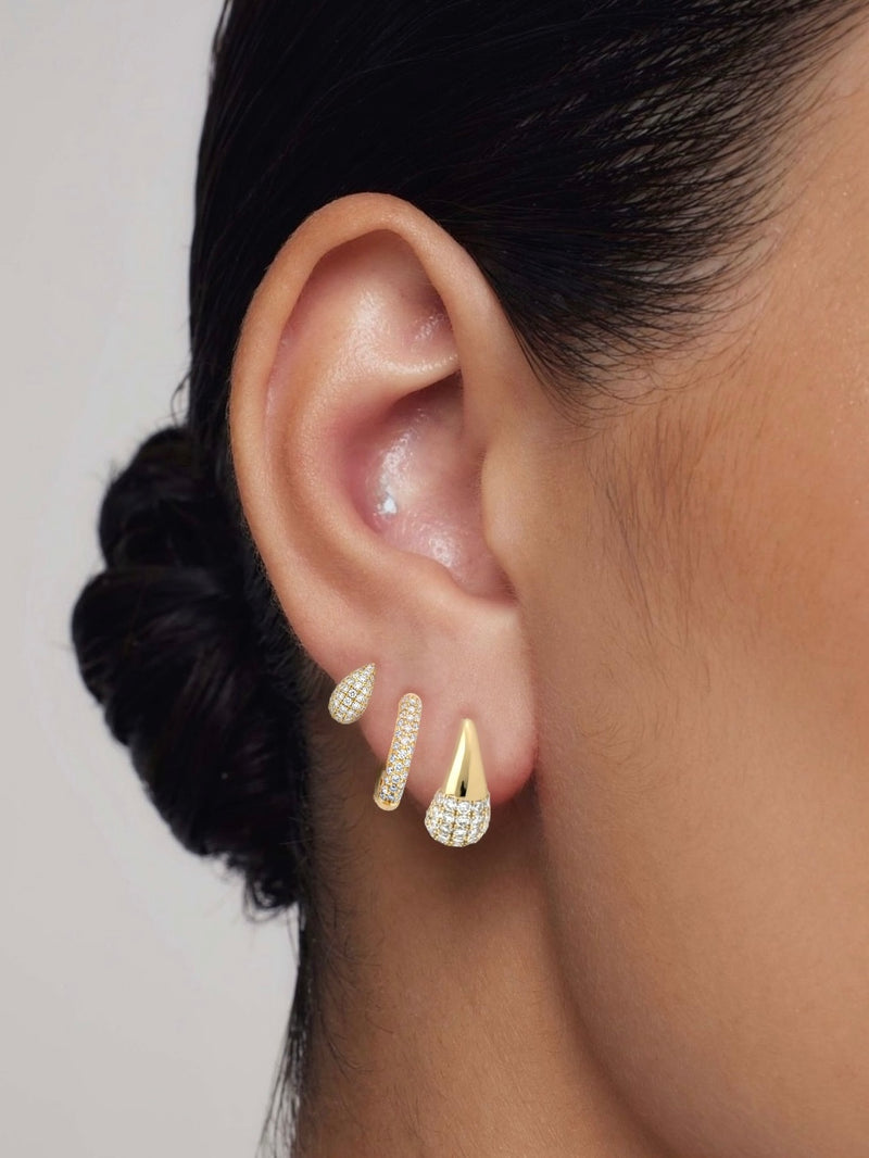 fine hoop earrings for multiple piercings