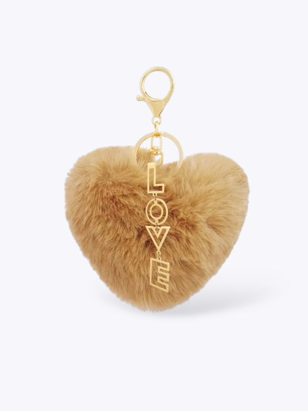 bag charm heart| cute bag charm | fluffy bag charm| bag charm and keychain