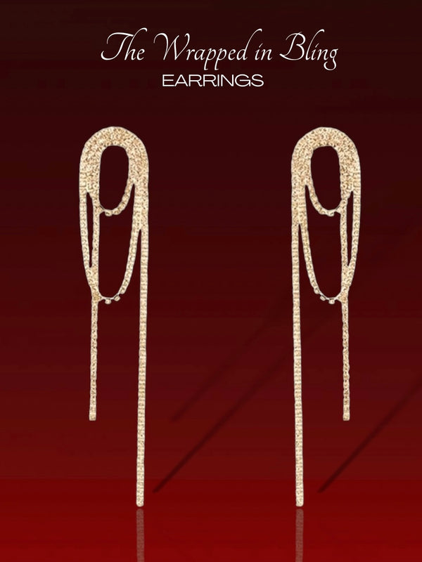 oorbellen franky| wrapped in bling earrings|oorbellen dames