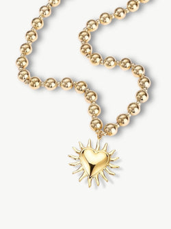 ketting met hart| leuke damesketting met hart| mooie ketting met hart charm| bubbel ketting met hart