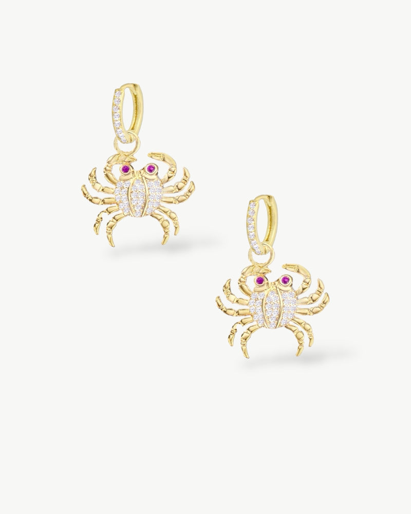 King Crab Huggie Earring