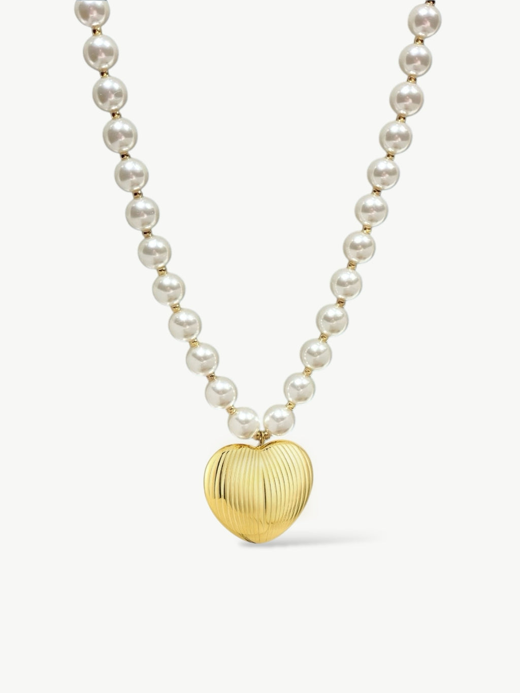 Pearl necklace with heart-Choose by Felice |lovely pearl necklace
