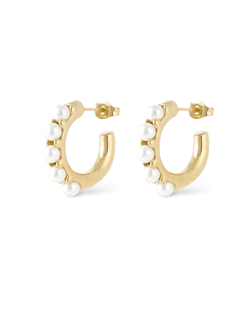 pearl hoop earrings| hoop earrings pearl | pearly hoop earrings|hoop earrings gold