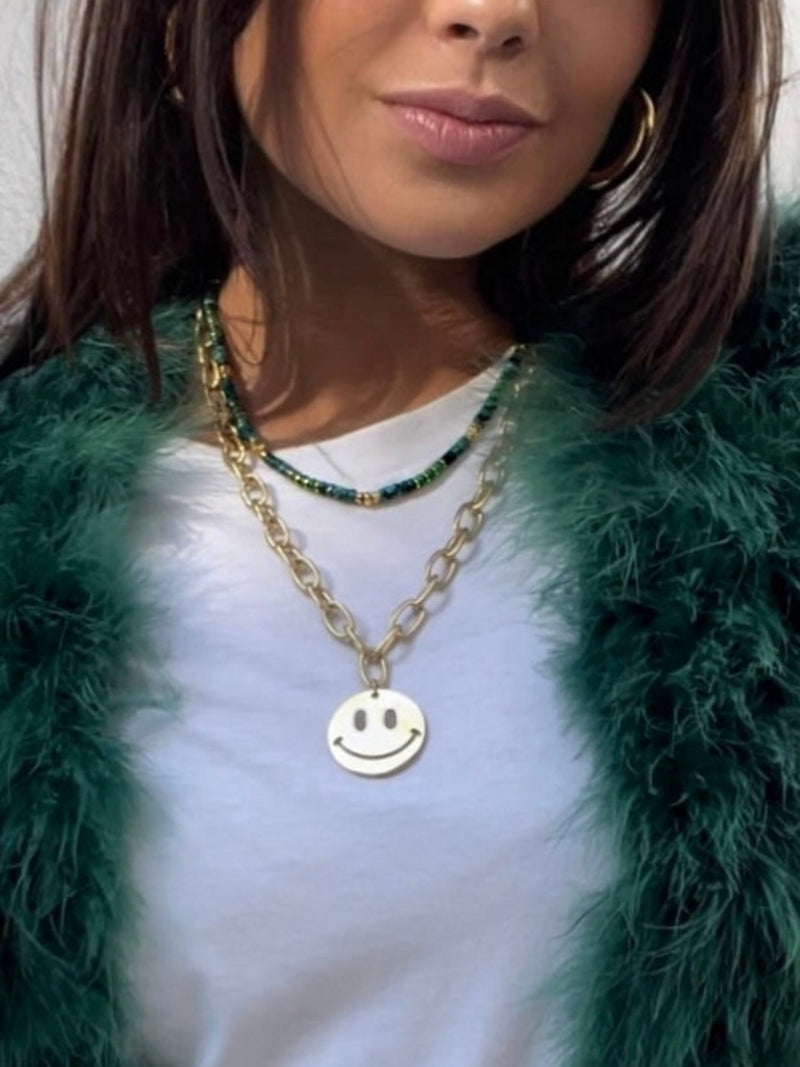 Smiley Face Necklace Bold