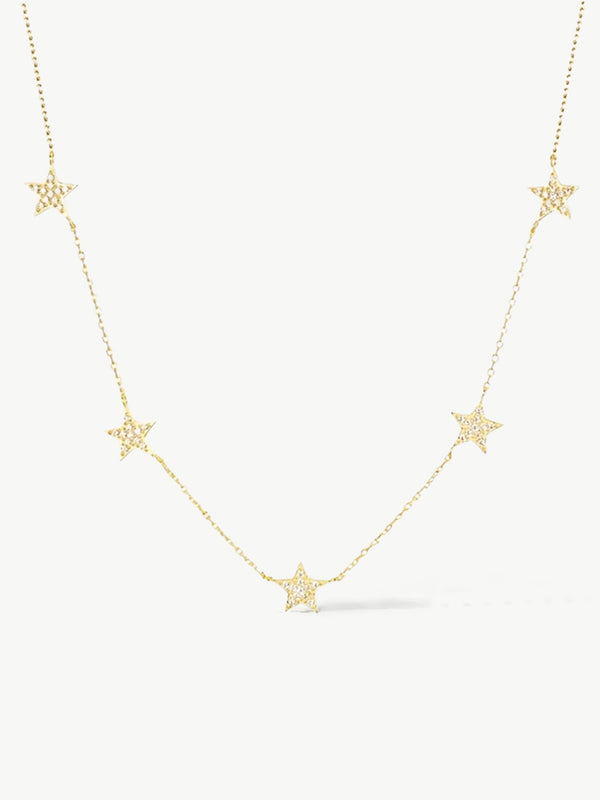 star necklace gold