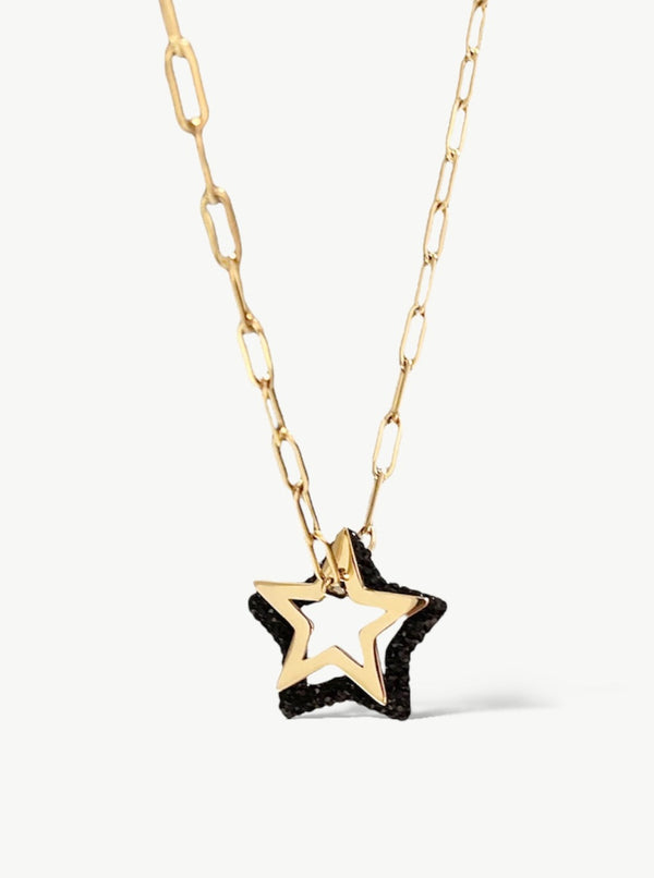 star necklace gold Nederland|star necklace|necklace with star charm| beautiful star necklace|pave star necklace|black star necklace