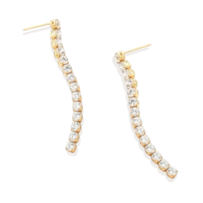 tennis stud earrings