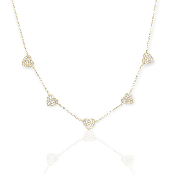 Luxury Heart Necklace Gold