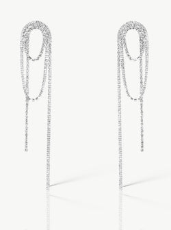 oorbellen wrapped in bling|oorbellen bruiloft| bridel jewelry|wedding earrings|long earrings|party oorbellen 2023