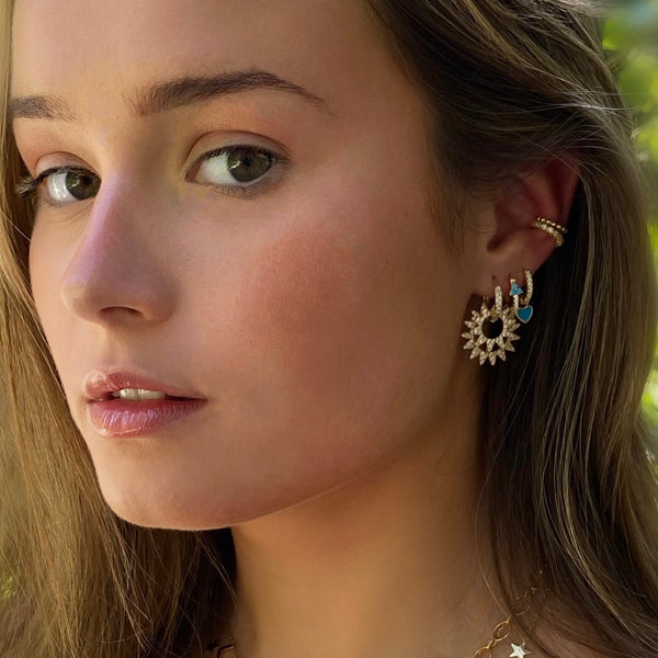 Earring Gold Sunny Rings