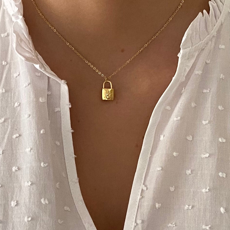 lock necklace gold | ketting met slot| choosebyfelice hippe sieraden en fine jewelry