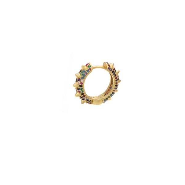 Earring Studs gold multi color