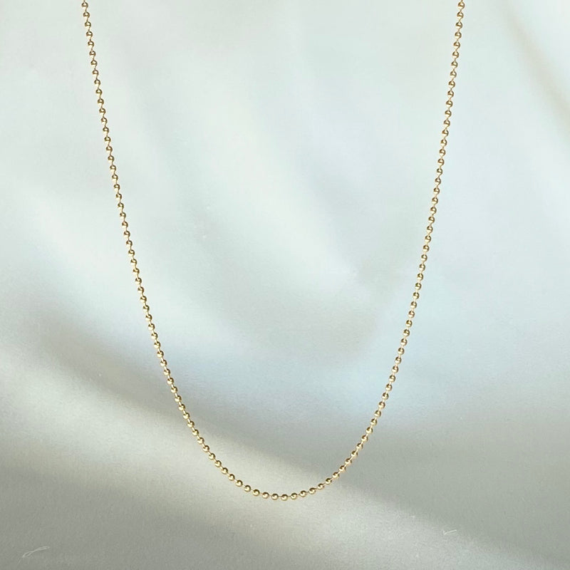 Gold Long Necklace Ball