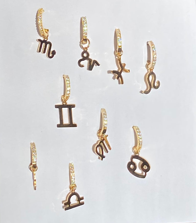 Zodiac sign earring|sterrenbeeld oorbel|swarovski|hippe sieraden|fashion jewelry|gold earrings|sieraden webshop|sieraden goedkoop|my jewellery|originele sieraden