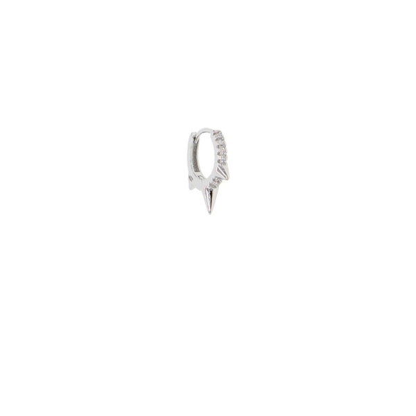 Small Silver Hoop Studs