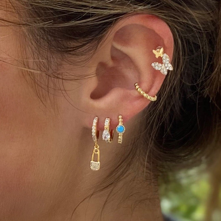 oorbellen sets|small earring set|safetypin earring|ear cuff gold|oorbellen zonder gaatje|clip oorbellen