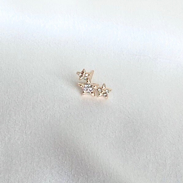 Gold Earpin Stars