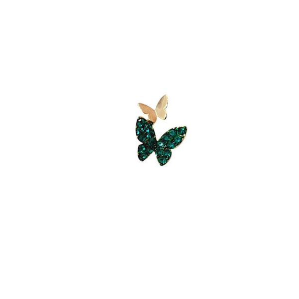 butterfly earring gold green||hippe sieraden|fashion jewelry|gold earrings|sieraden webshop|sieraden goedkoop|my jewellery|originele sieraden