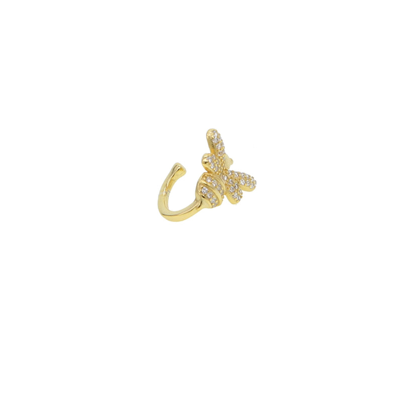Queen Bee ear cuff/bijen earcuff/sieraden online/hippe sieraden/fantasie oorbellen/fashion jewelry/gouden sieraden/silveren oorbellen