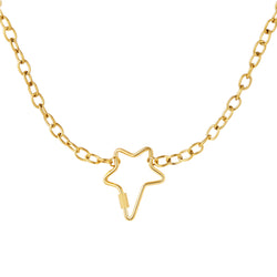 Golden Star Lock Necklace