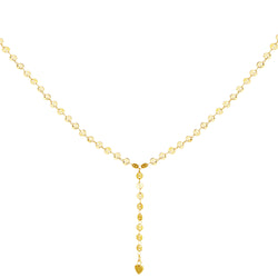golden Y chain necklace|Y shaped necklace gold