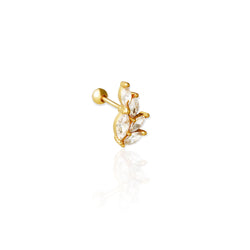angel wing earrings| piercings|threaded earrings gold earrings|climber earrings gold